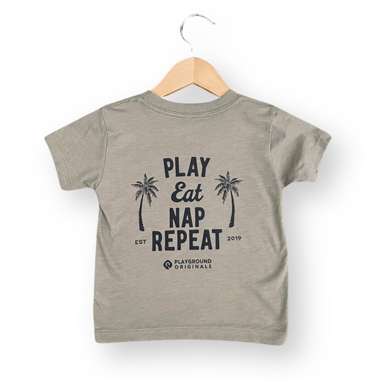 toddler boys t-shirt, toddler boys clothing, toddler boys style, play eat nap repeat, Playground Originals
