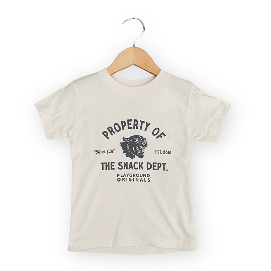 toddler boys t-shirt, toddler boys clothing, toddler boys style, property of the snack dept, Playground Originals