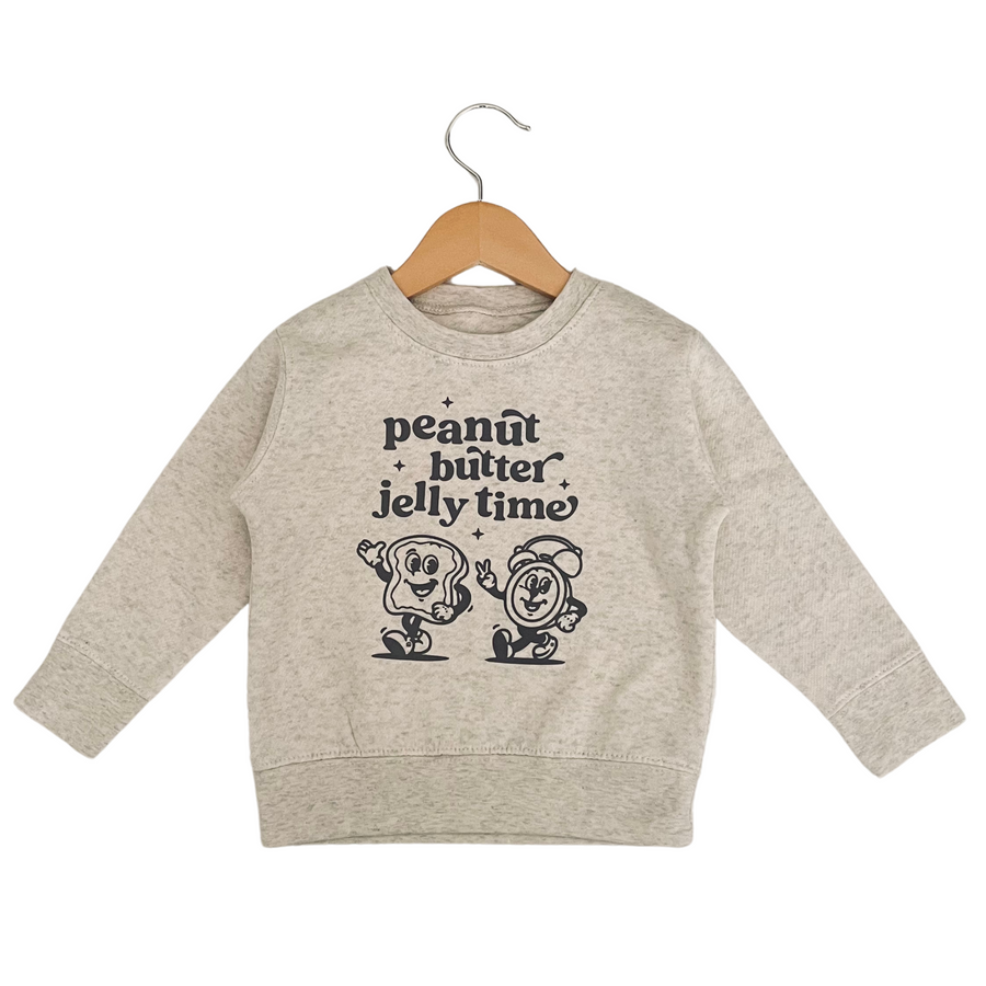 toddler boys sweatshirt, toddler boys clothing, toddler boys style, peanut butter jelly time, Playground Originals