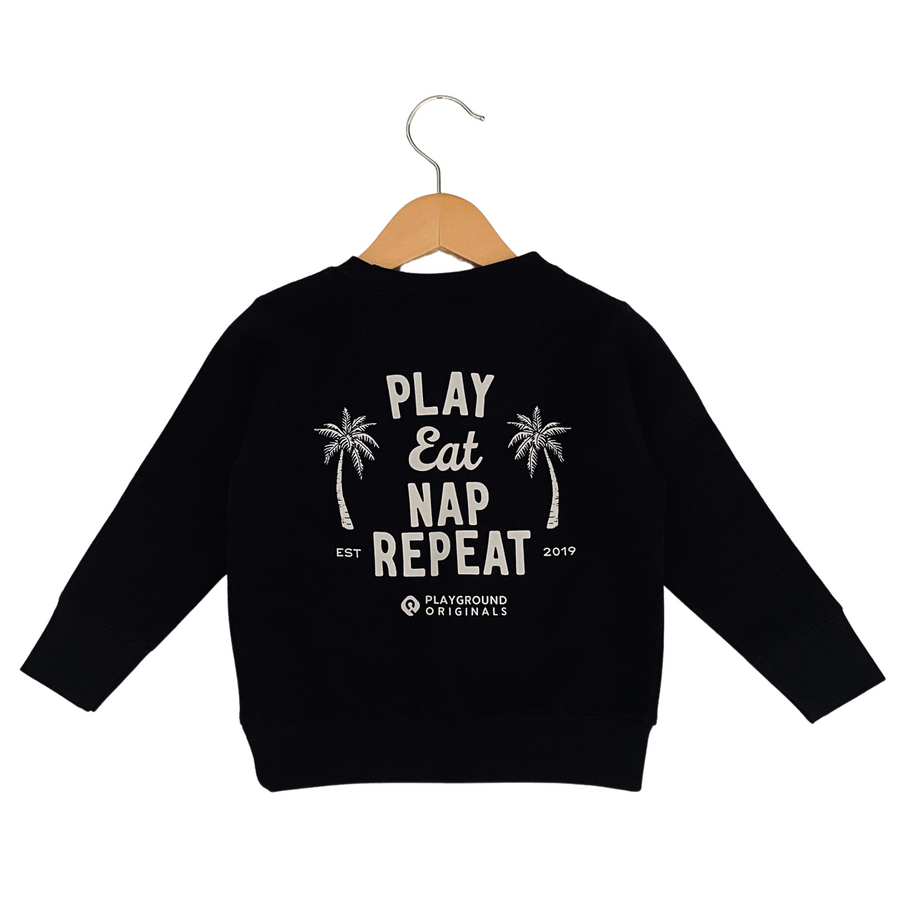 toddler boys sweatshirt, toddler boys clothing, toddler boys style, play eat nap repeat, Playground Originals